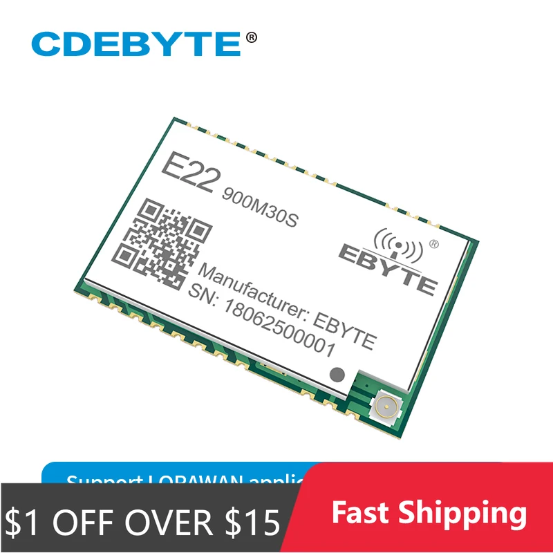Moduł LoRa SX1262, precyzyjny TCXO CDEBYTE E22-900M30S 915MHz 30dBm, nadajnik-odbiornik