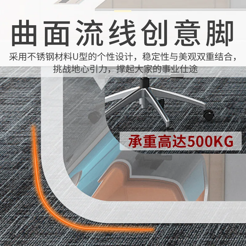 طاولة مؤتمرات مطلية، طاولة طويلة، جو بسيط وحديث، طاولة مستطيلة كبيرة ومجموعة كرسي