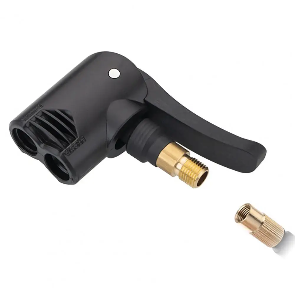 

Reliable Inflator Pump Connector Corrosion-resistant Screw-on 2 in 1 Inflator Pump Head for Automobile