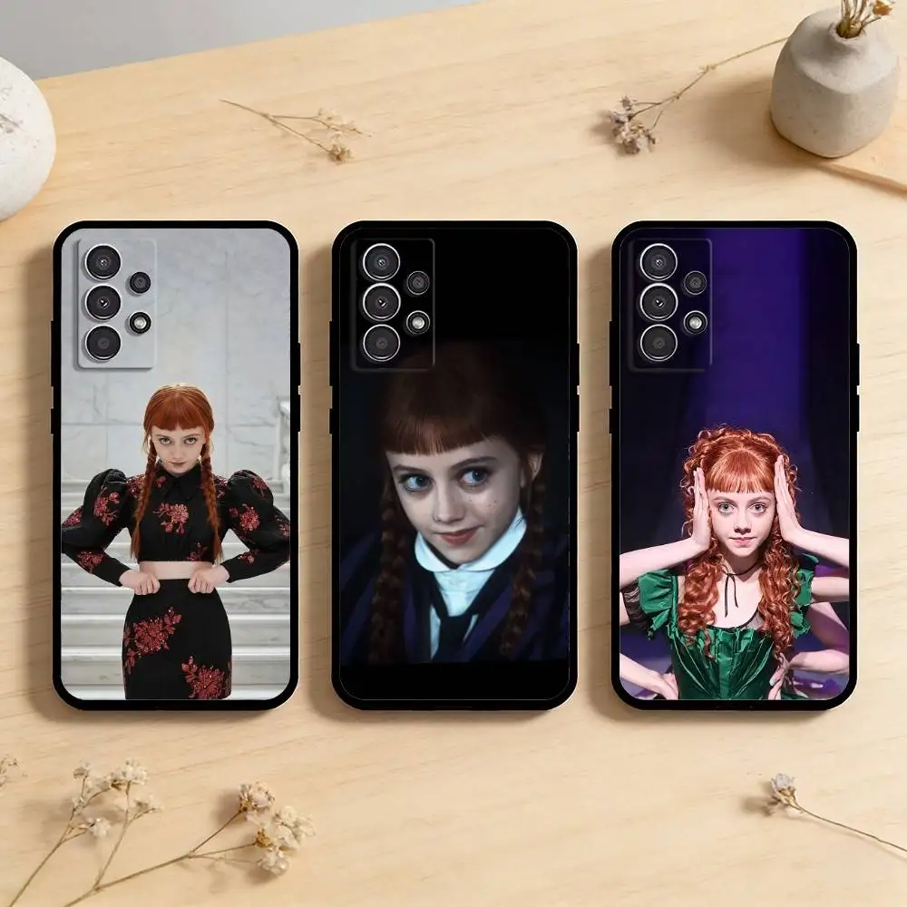 AAA Delicate E-Evie Templeton Phone Case For Samsung Galaxy A73,A72,A71,A70,A53,A52,A51,Others Soft Black Cover