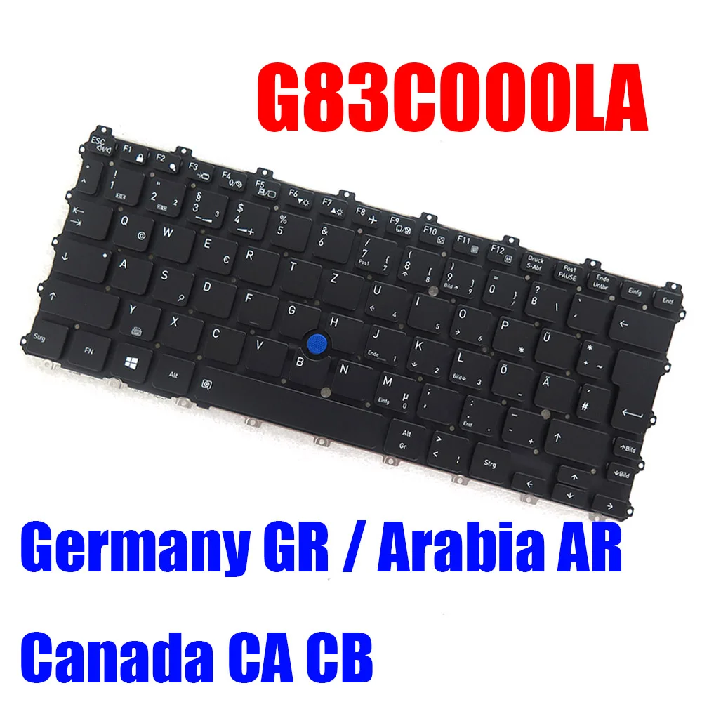 

GR AR CA G83C000LA Клавиатура для ноутбука G83C000LA5ZK G83C000LA6ZK 20A8B KT0120A8BK2800B01 Германия Аравия Канада Черный с подсветкой