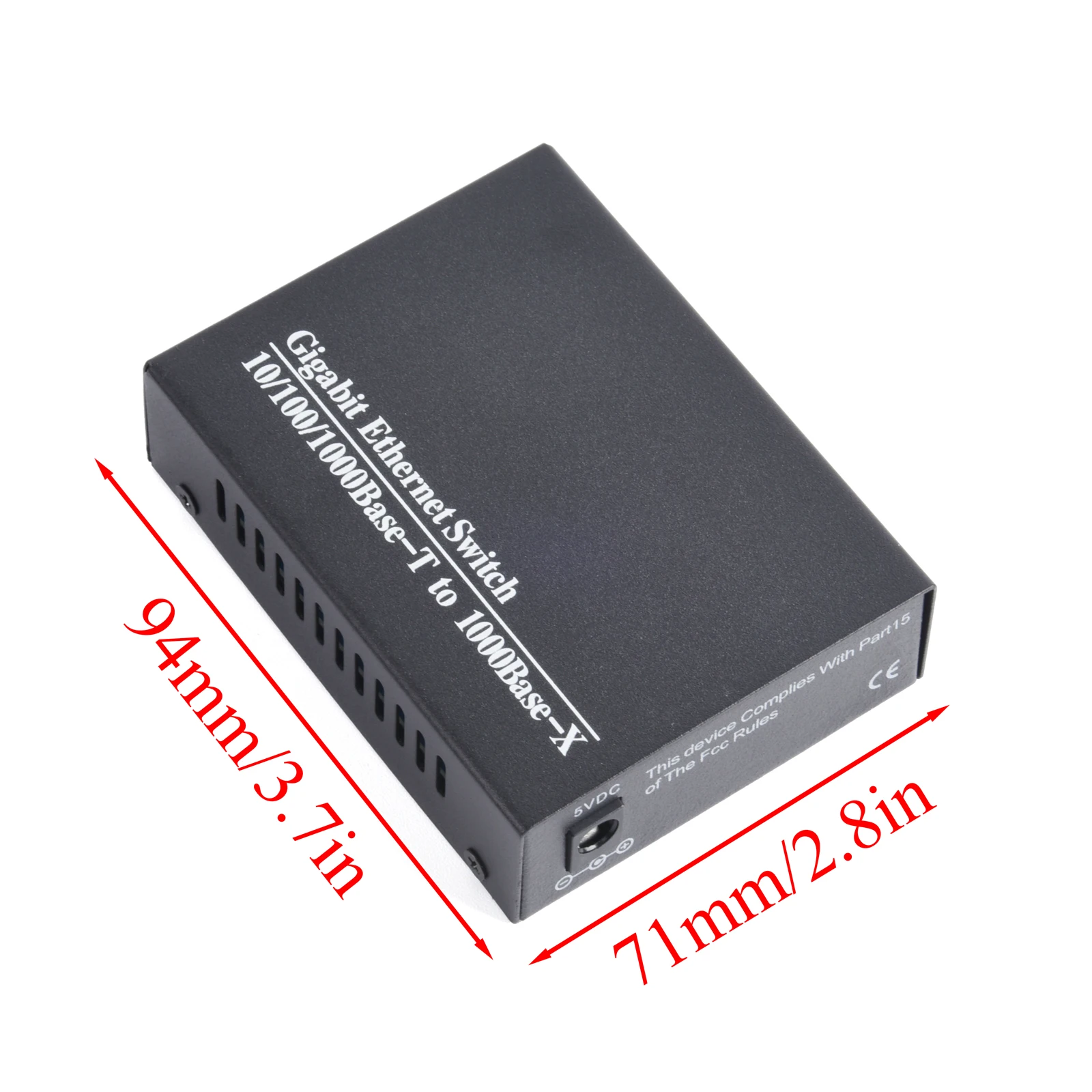 Conversor dos meios do sfp do gigabit 1 sfp ao transceptor 2 rj45, 10/100/1000m, interruptor da fibra ótica com o módulo 3km/20km lc/sc sfp