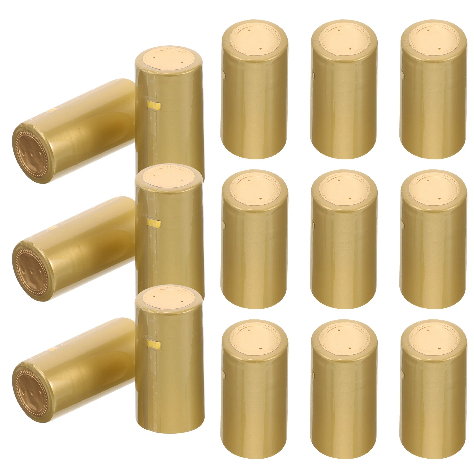 

100pcs Red Sealing Caps Heat Shrink Film Bottle Stoppers Fresh Keeper For Opened Wine Wine Bottle Sealer Shrink Wrap Stoppers