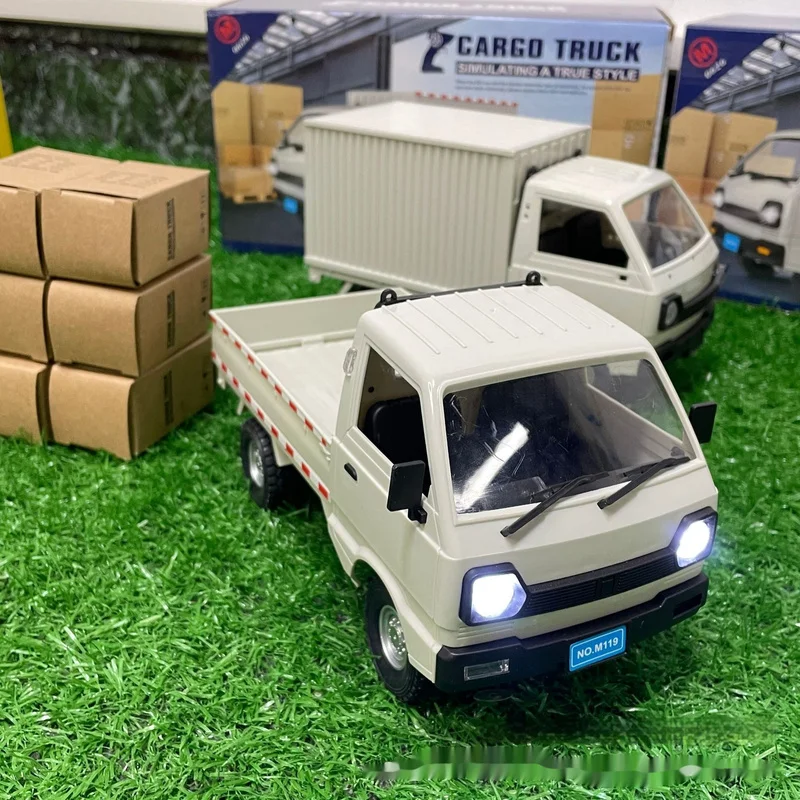 1:10/1:16 Wpl D12 Rc Car Simulation Drift Climbing Truck Led Light Cargo Rc Electric Toy Model For Boys Christmas Surprise Gifts image 3