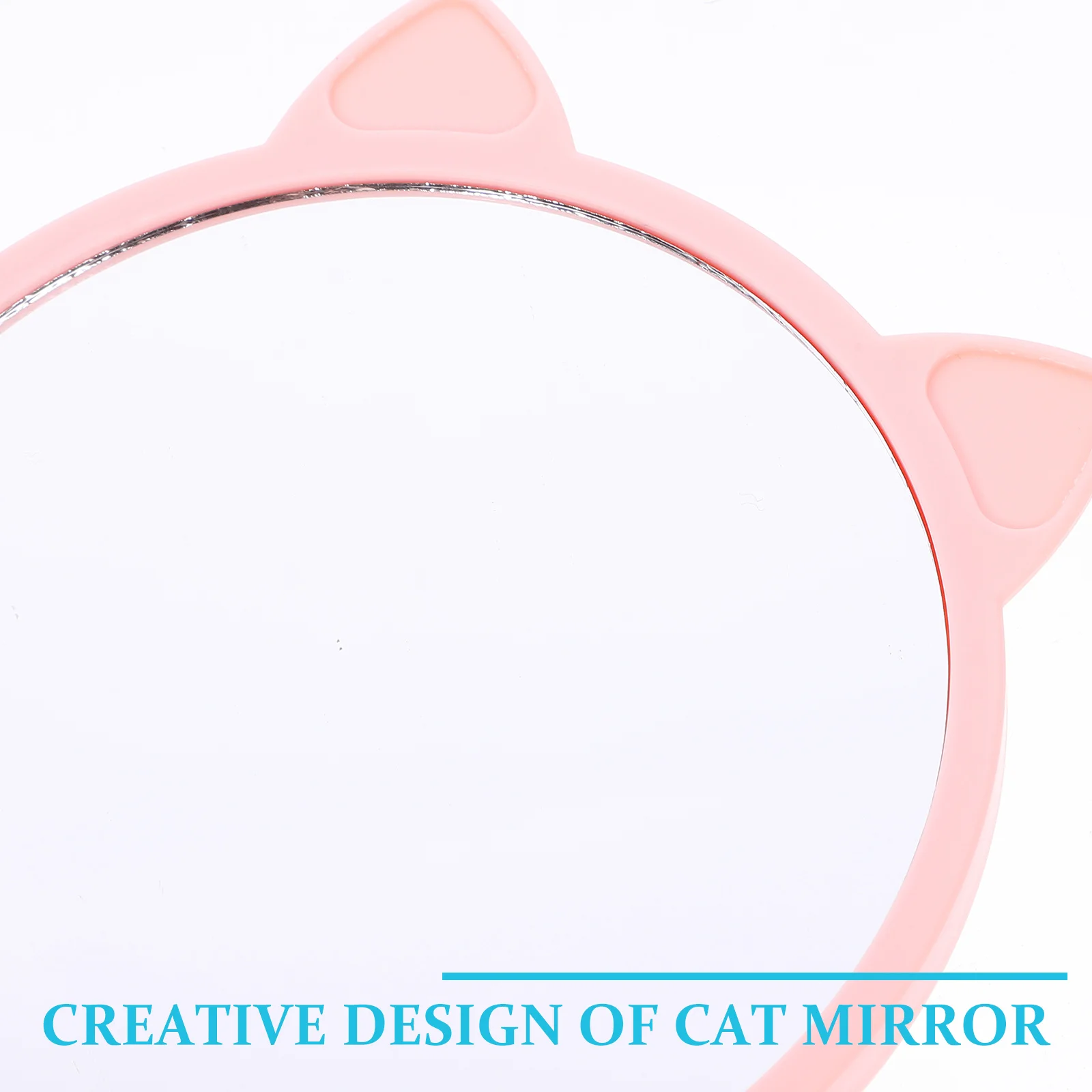 Compact Mirror Single Sided Portable Cute Design for Women Fashion Makeup Travel Essential Glass PP Build