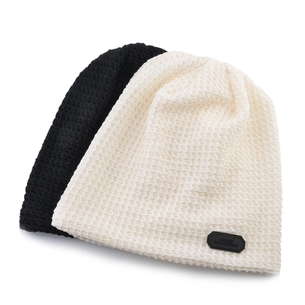 Knitted Thin Beanies Hat Women Spring Summer Breathable Skullie Beanie Men\'s Solid Color Casual Bonnet Caps Uniex Hip Hop Hat