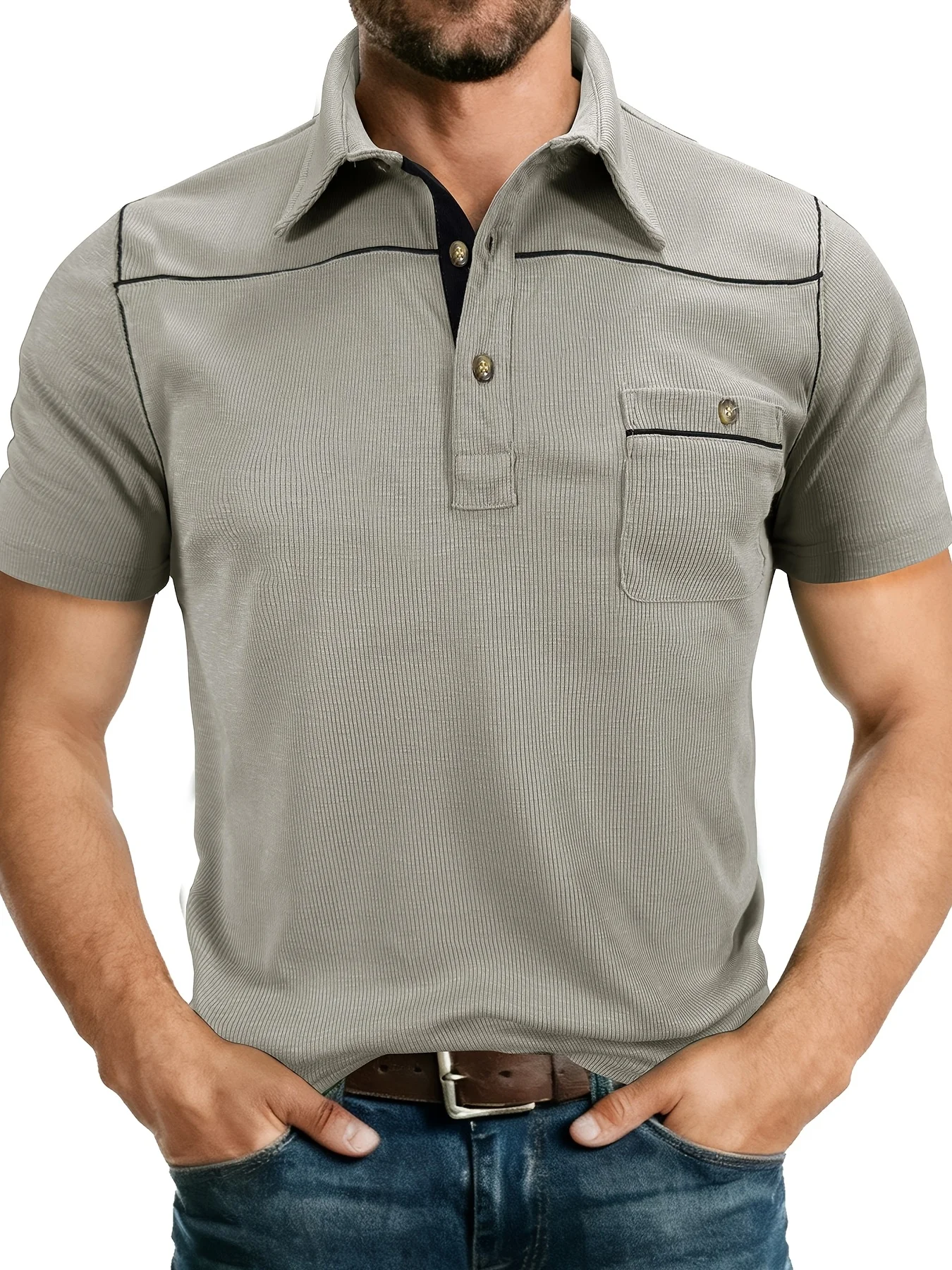 pullover dress shirts for men Hardaddy Men's Knit Polo Long Sleeve Button Up Sweater Textured Casual Collared Tops Army Green S at Amazon Men's Clothing store Ideal for both casual outings and business Stop Wearing Your Sweater Wrong