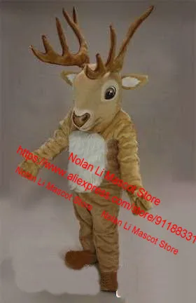 Hot Sale EVA Material Helmet Two Styles Deer Mascot Costume Cartoon Set Movie Prop Cosplay Halloween Birthday Gift 606