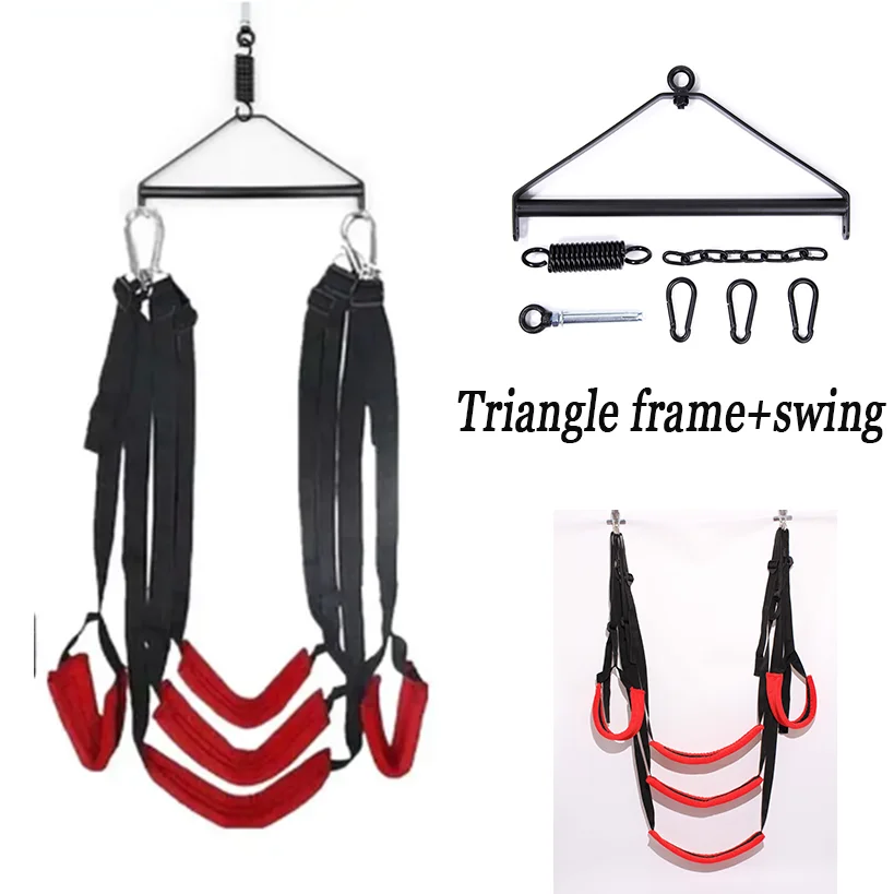 1 Set Sex Swing Soft Sex Furniture Sex Toys for Couples with Rotating Tripod Bondage Love Adult Games Chairs Hanging Door Swings