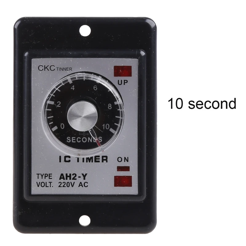 AC 220V AH2-Y Power On Delay Timer High Accuracy Time Relay Device 1/3/5/10/30/60 Seconds 3/6/10/30/60 Minutes