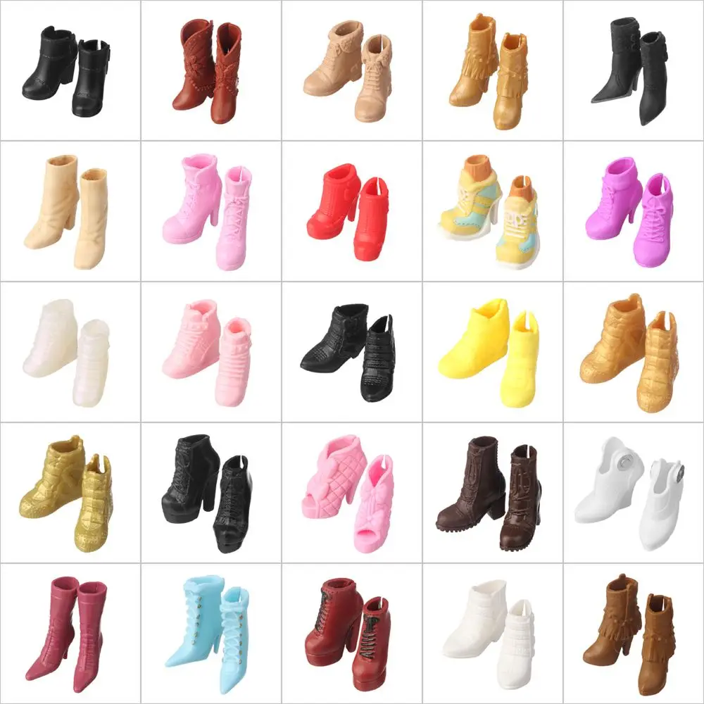 1Pair 30CM Doll Shoes 1/6 BJD Dolls Boot Plastic Fashion Long Knees Boots Female Doll Accessories