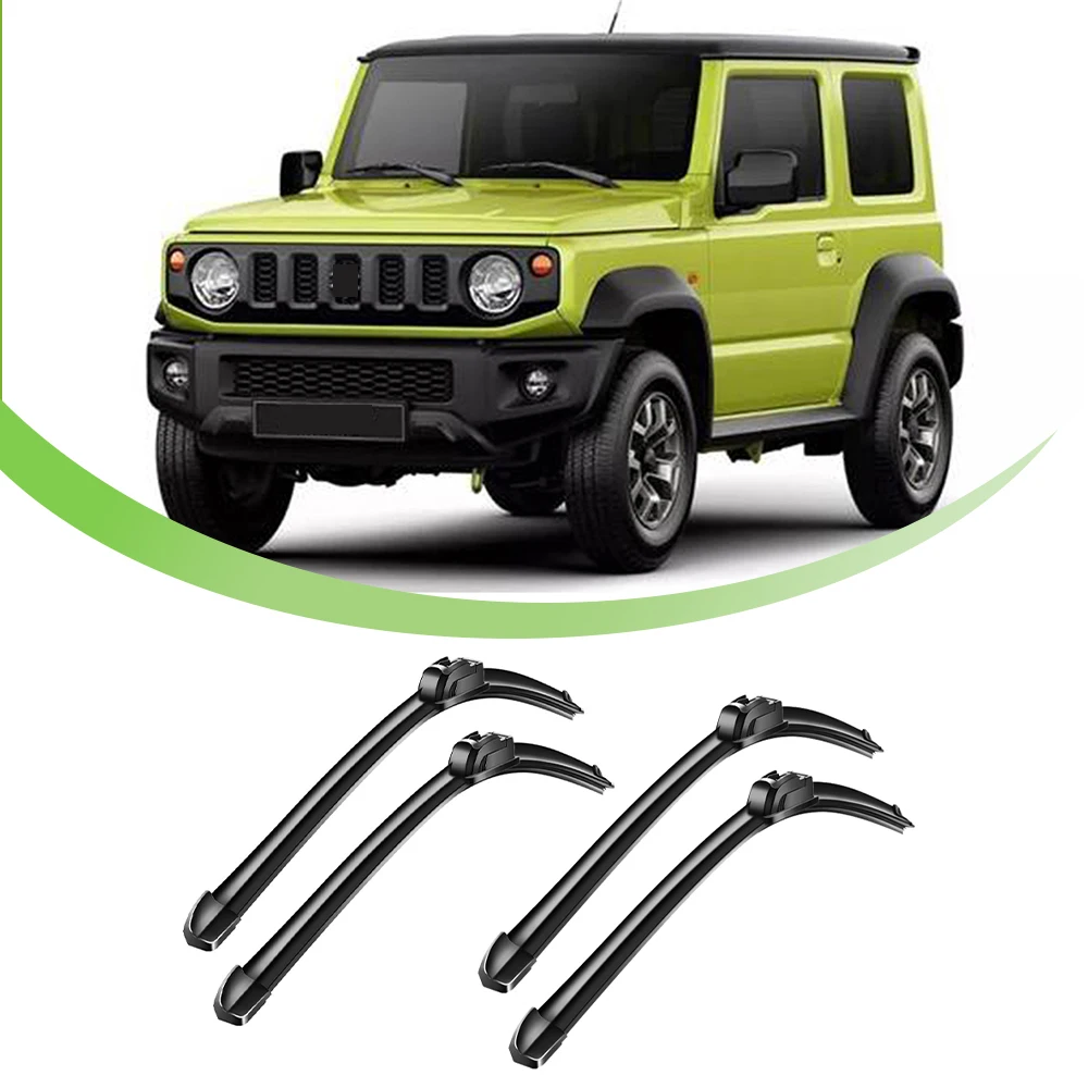 Front Wiper Arm Blades Brushes for Suzuki Jimny 2019 2020 2021 2022 2023 JB43 JB64 JB74 Black Car Exterior Accessories