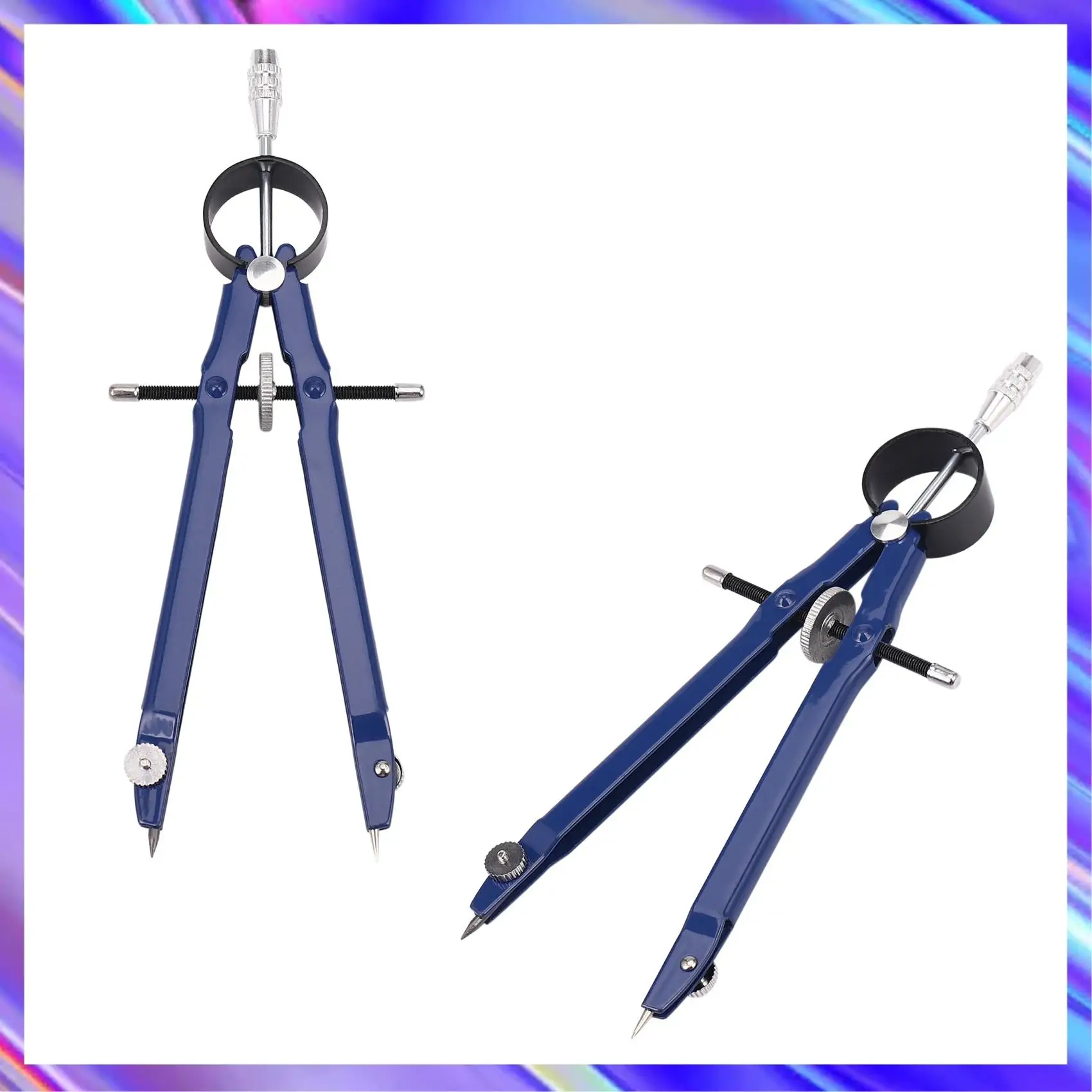 

Компас для рисования с замком, компас для математического лука, металлический компас для рисования с колесом, геометрический компас, разделитель лука, компас