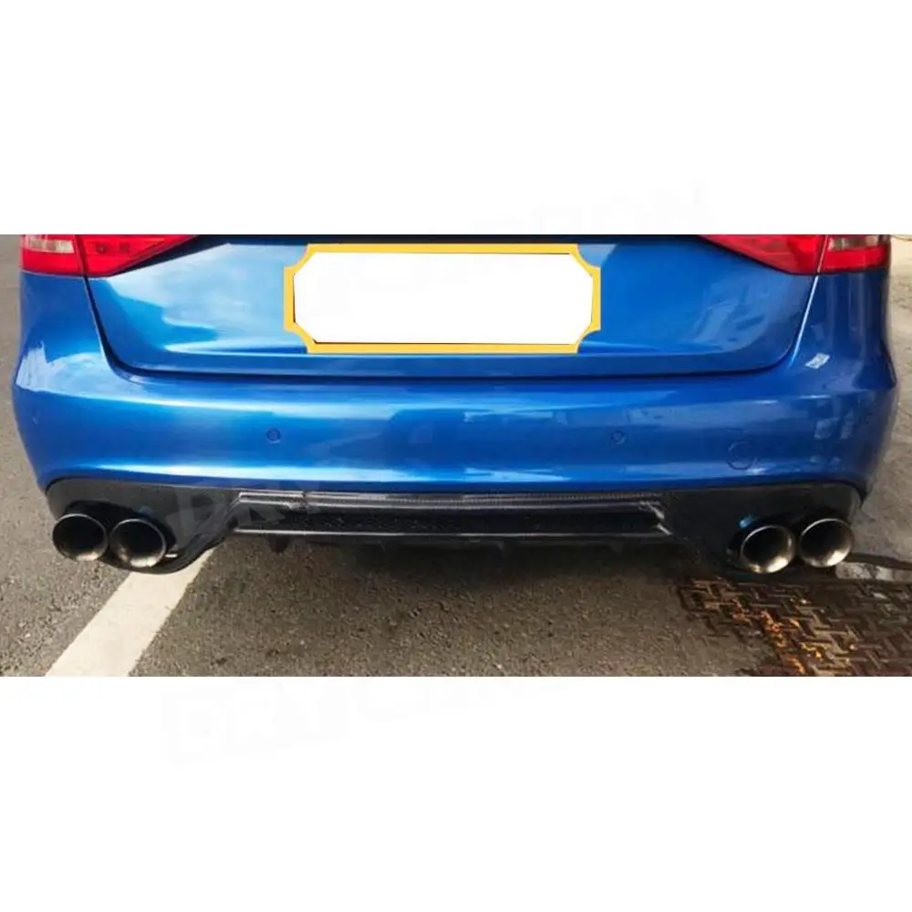 Rear Diffuser for Audi A4 B8 Standard S4 2008-2011 Carbon Fiber Car Rear Bumper Diffuser Lip Spoiler Accessories - view 5