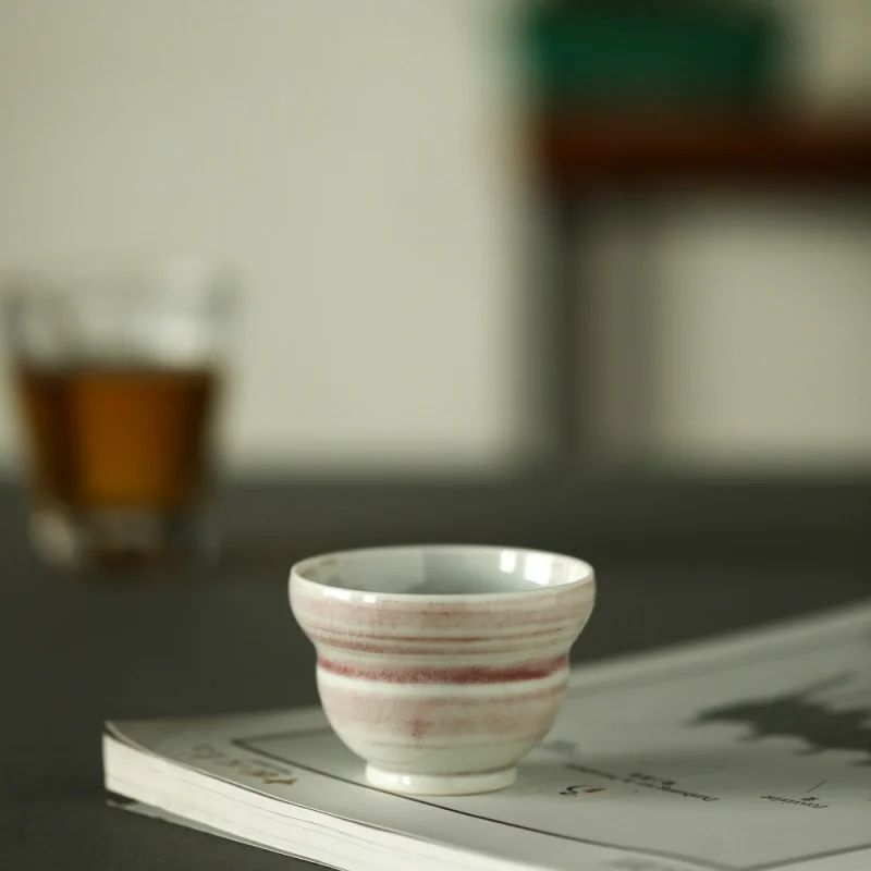 Jingdezhen Kiln Baked Lotus Root Starch Gourd Cup Chinese Fu Lu Creative Handmade Household Tea Savoring Cup 60ml Kung Fu Tea Cu