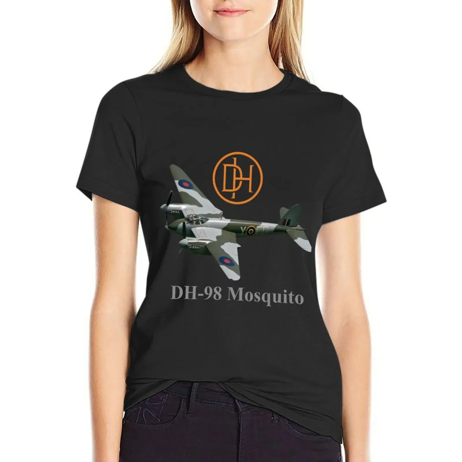 

De Havilland DH.98 Mosquito twin-engined WW2 multirole combat aircraft T-Shirt vintage clothes t shirts for Women loose fit