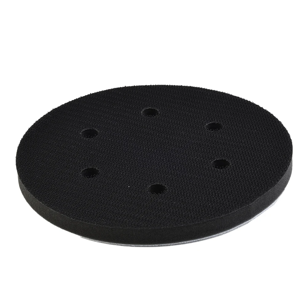 =6inch 150mm Interface Pad 6-Hole Soft Buffer Spong Pad & Foam Disc Hook=And=Loop Sanding Disc Buffer Pad For Sander Power Tools