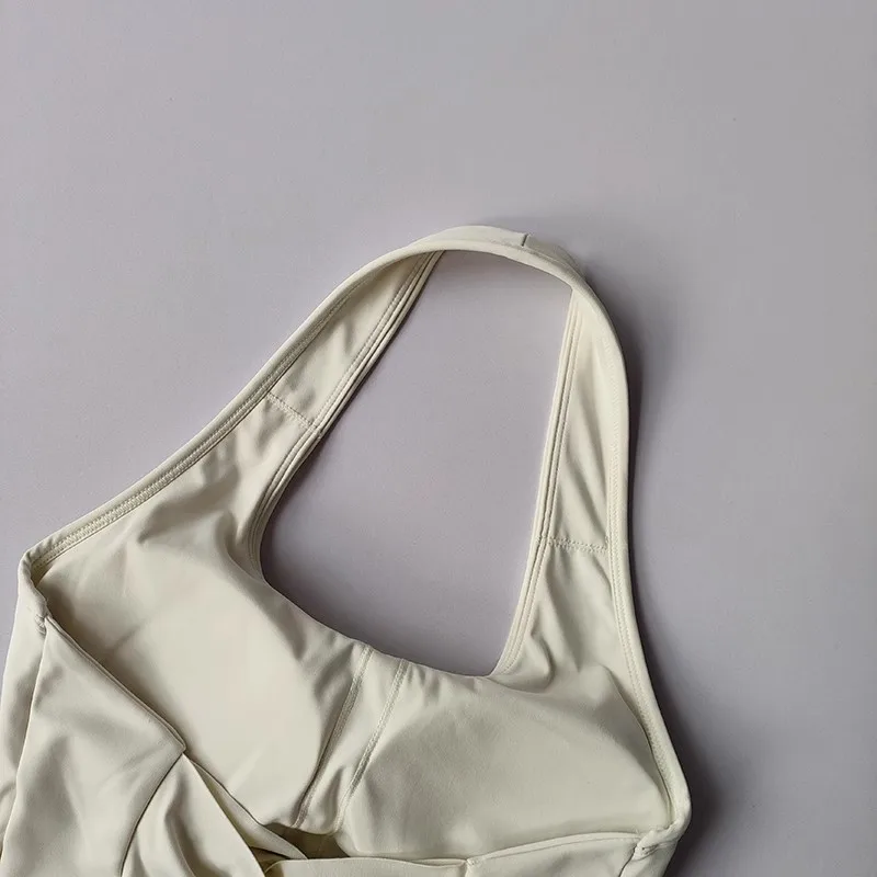 Damen Neckholder-Fitness-BH, Sexy Rückenfreier Gym-Workout-Yoga-BH, Crop-Top-Sport-BH für Aktivbekleidung – Detail 10