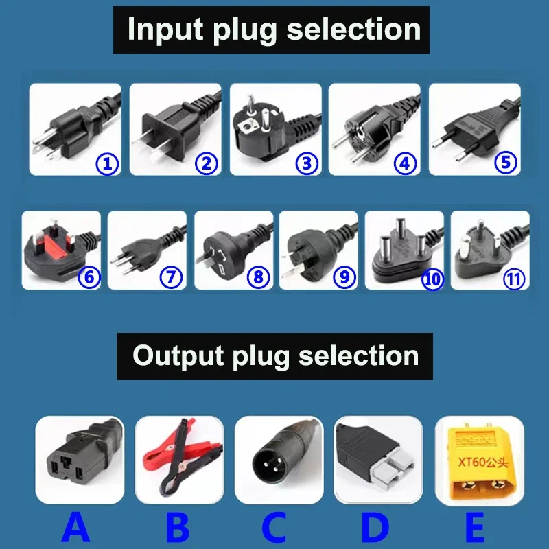 Lithium Battery Charger 54.6V/67.2V/84V 5A 8A 10A 12A 15A 20A For 13S 16S 20S 48V 60V 72V Charger LCD Aluminium case