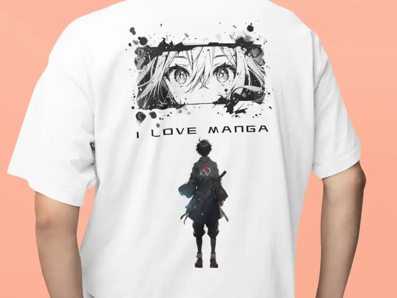 

Manga Lover Tee, Anime Fan Shirt, Japanese Comic Book Top, Otaku Gift, Unisex Cotton T-shirt, | Tee