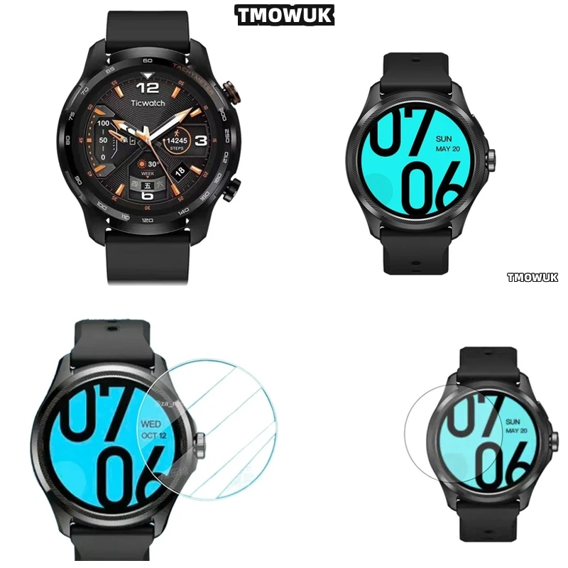 

For TIC Watch Pro 5 Pro5 Enduro, Sturdy Glass Sheet, 9H, Anti-Scratch, HD Visibility