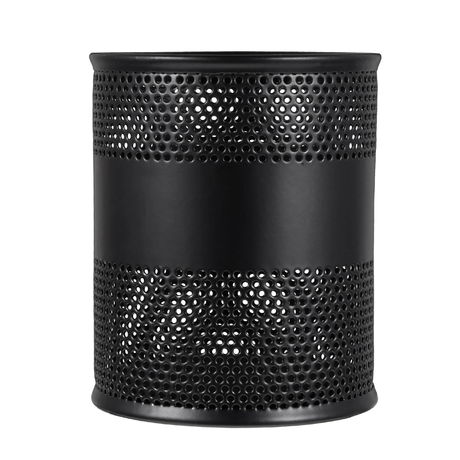 1pc Rostfrei Stift Können Kreative Desktop Storage Box Für Schreibwaren Pinsel Halter Runde Organizer Eisen Make-Up Container Büro