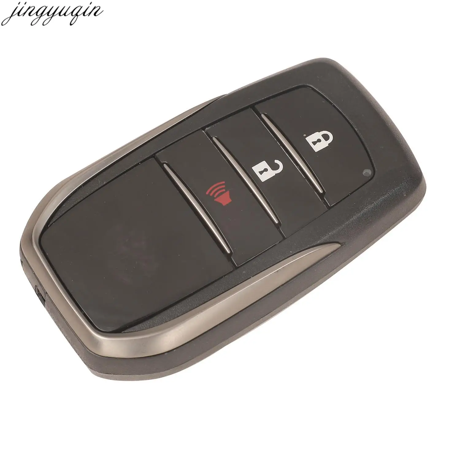 Jingyuqin 3-knops afstandsbediening autosleutelbehuizing voor Toyota Prado Rav4 Highlander LAND CRUISER Smart Keyless Entry