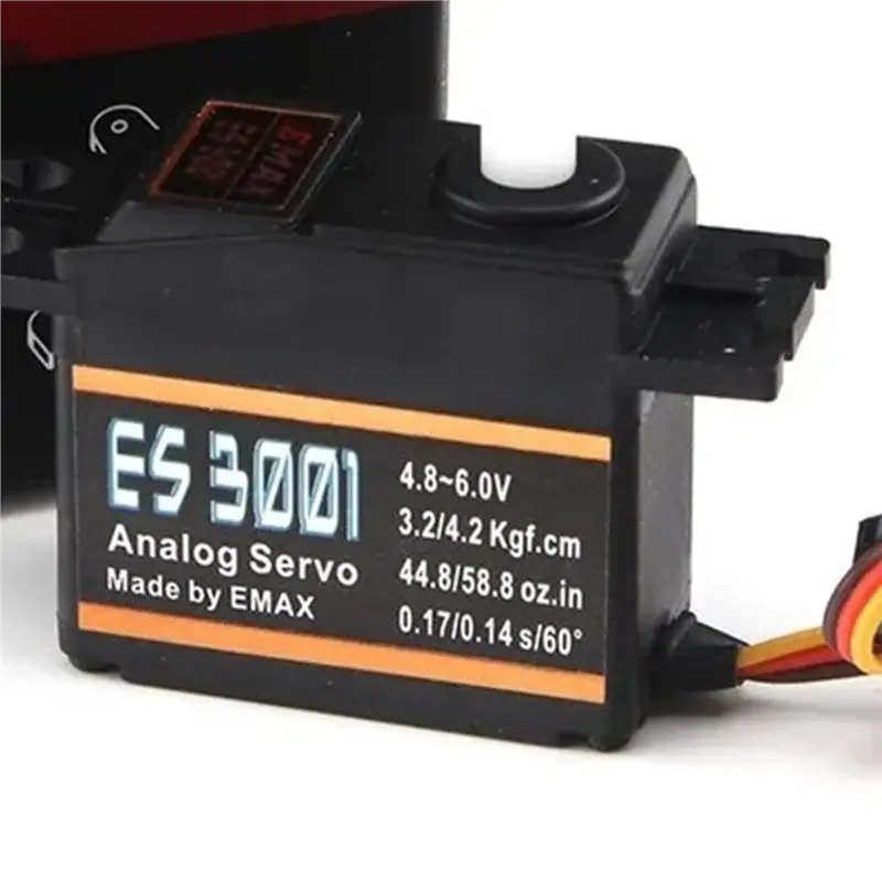 【NEW USER EXCLUSIVE】EMAX For RC Helicopter Boat Airplane Compatible For ES3001 4.8-6.0V 43G Plastic Gear Standard Analog Servo M