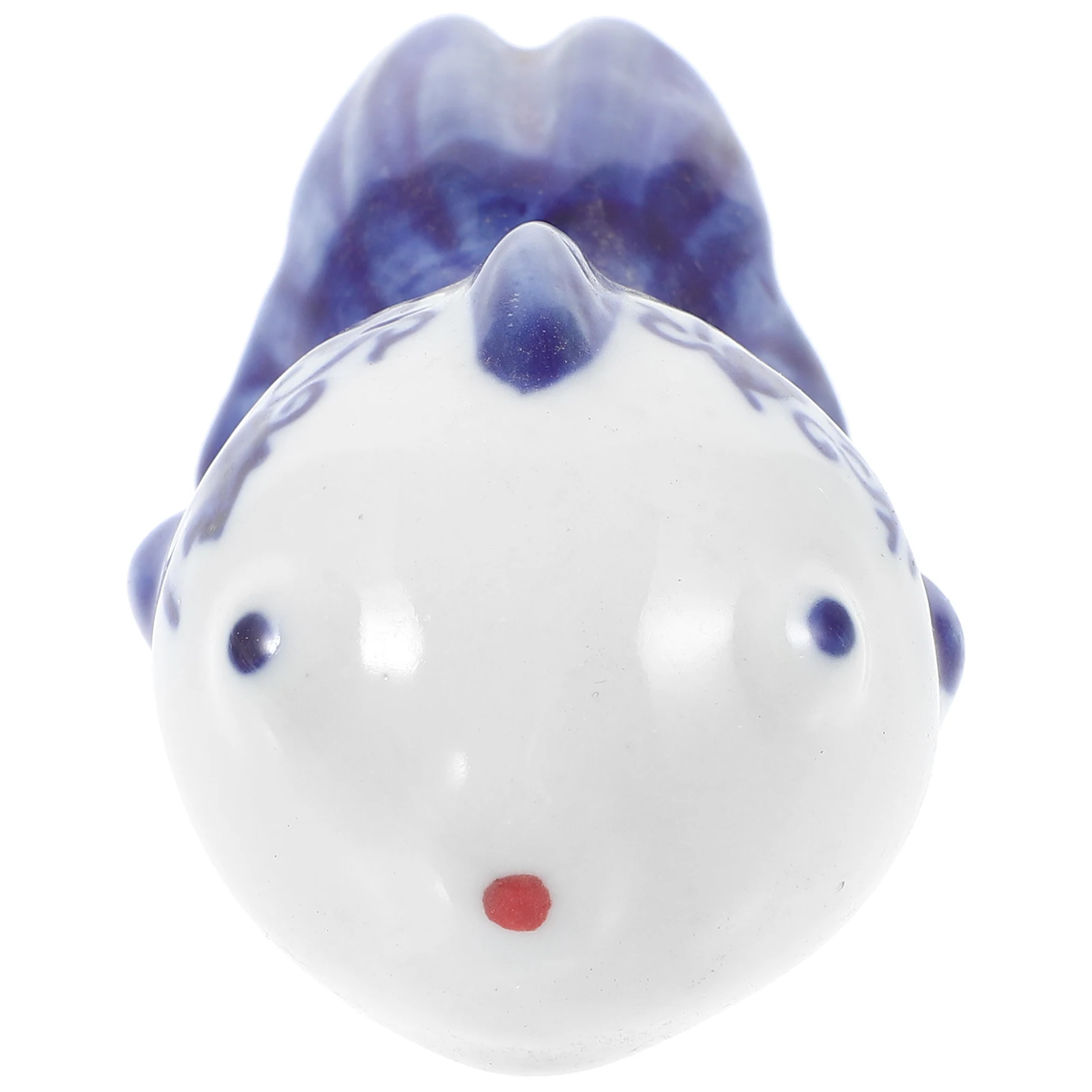 

Exquisite Handcrafted Blue White Porcelain Tea Pet Aquarium Decor Floating Animal Craft for Fish Tank Underwater Layout