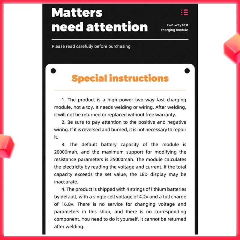【Daftar Baru】 3X IP2368 Dua Arah 100W Modul Pengisian Cepat Buck-Boost Antarmuka Tipe-C Daya Baterai Lithium Pengisian Cepat B