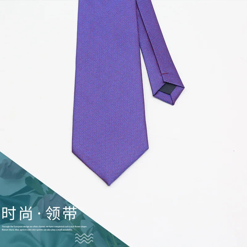 156*8 سنتيمتر رجال الأعمال رابطة عنق حريرية زفاف العريس أسود أحمر أزرق مخطط ربطة العنق للمكتب الرسمي #4