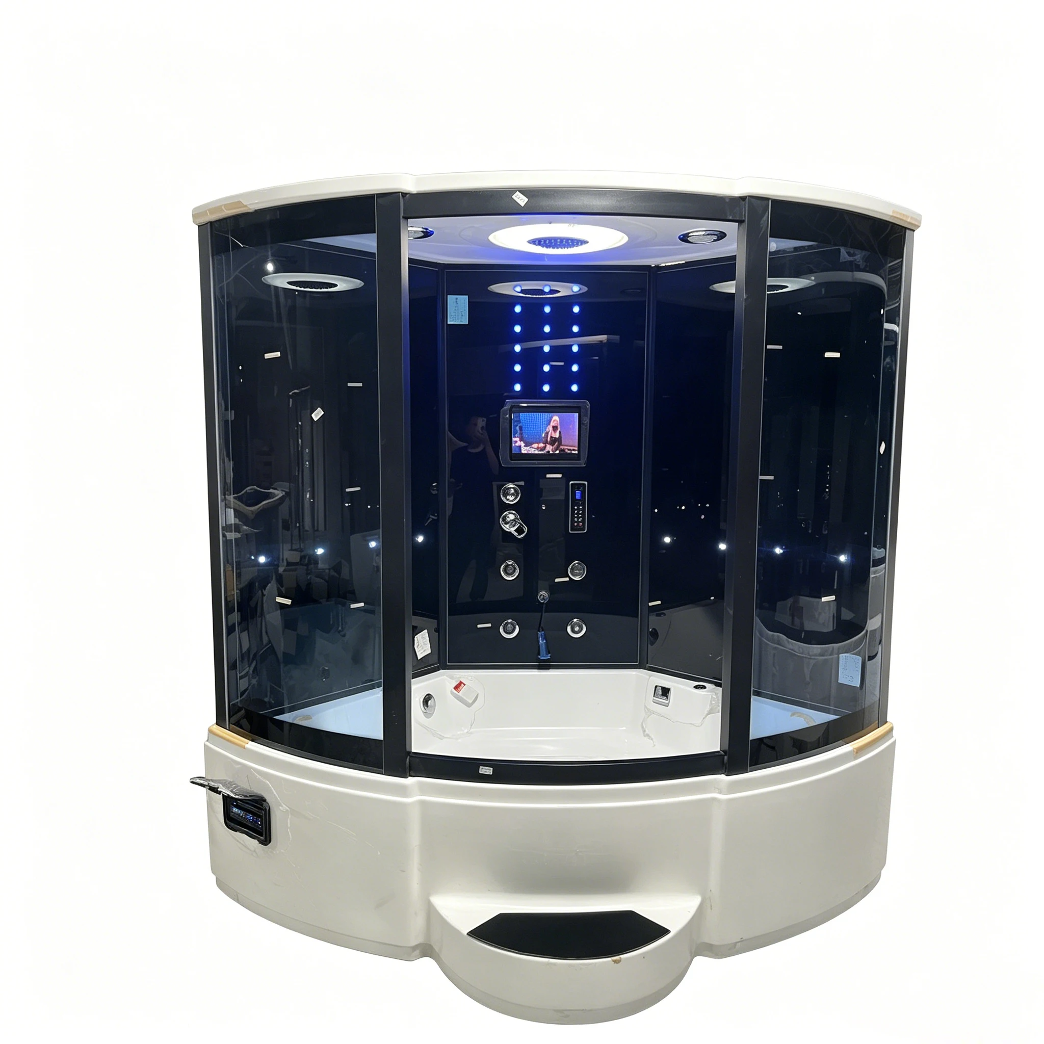 

1500X1500X2150mm Double Person Bathroom Steam Shower Enclosure TV Wi-Fi Starlink Connection Wet Sauna Room A-070