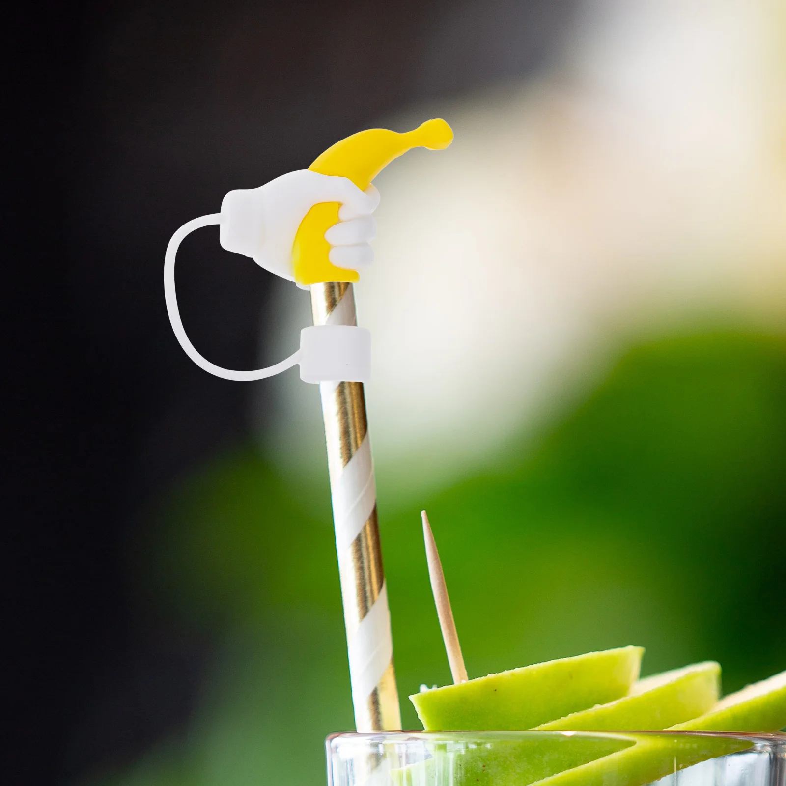 

4 Pcs Straw Dust Plug Caps Cute Covers for Tumblers Silicone Stopper Reusable Travel Party Camping Office Protective