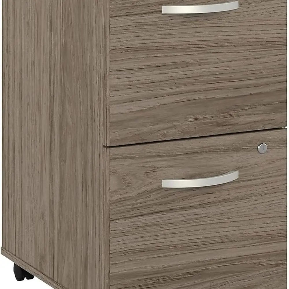 خزانة ملفات متنقلة حديثة بدرجين من Hickory Hybrid من Bush Business Furniture - مجمعة
