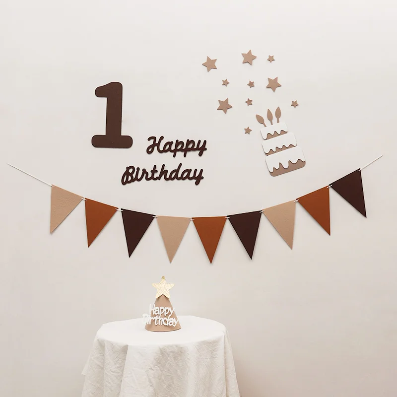 INS Birthday Party Decoration Children Party Bunting Balloon Holder Set Baby Shower 30 100 Days