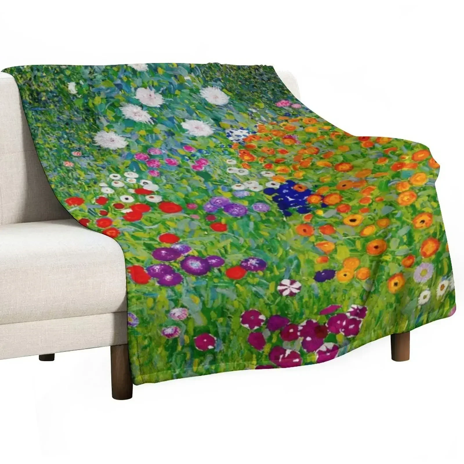 Flower Garden/ Blumengarten - Gustav Klimt Art Nouveau Floral Throw Blanket christmas gifts Blankets For Bed Blankets