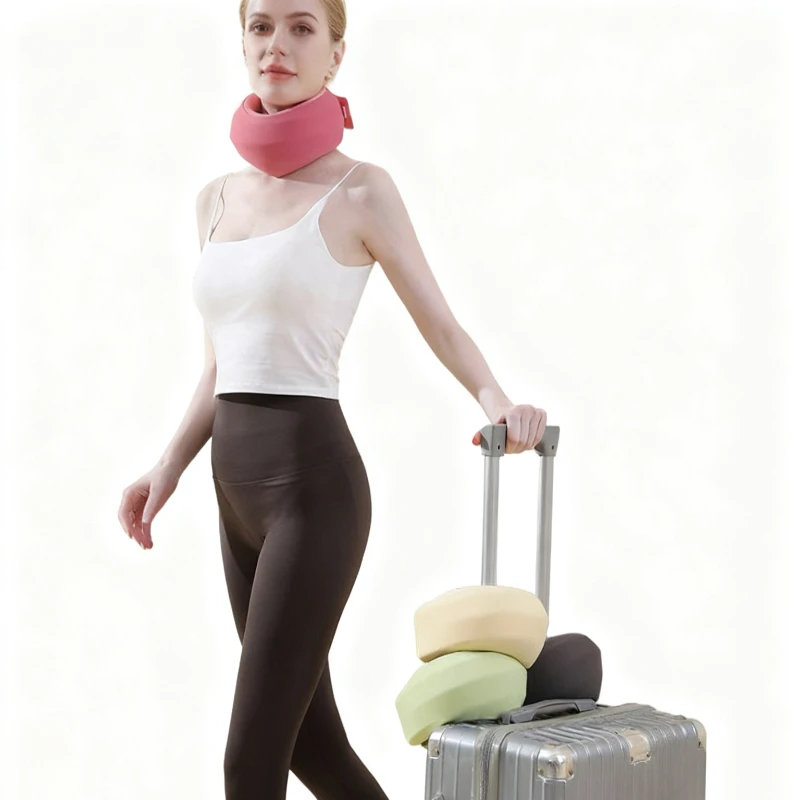 새로운 목 지지대, 장시간 앉아 있어도 편안한 경추 베개, 경추 완화, 머리 처짐 방지 목 보호대, 크리스마스 선물