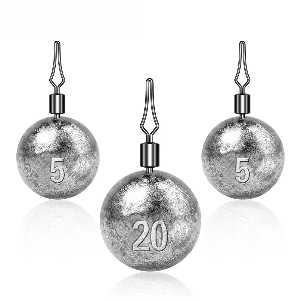 10 قطعة/الوحدة أوزان الصيد الغطاسون 3.5 جرام-5 جرام-7 جرام-10 جرام-14 جرام-20 جرام موصلات مستديرة معدات صيد الأسماك معالجة الملحقات