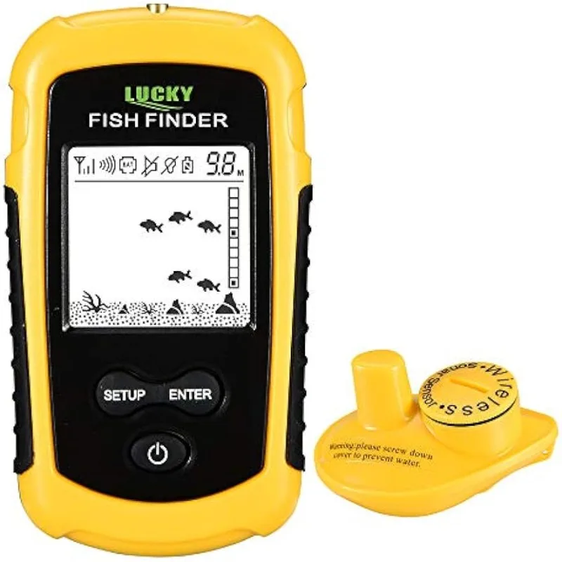 

LUCKY Castable Wireless Fish Finder Kayak Portable Ice Fish Finders Handheld LCD Display Depth Finder Boat