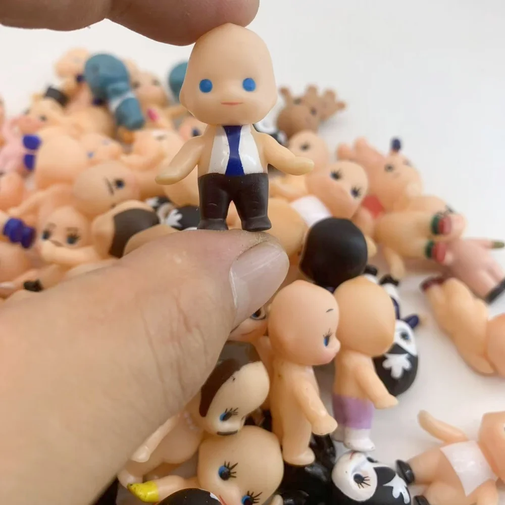 5/10/20PCs Mini Kewpie Baby Doll 3cm Kawaii Pvc Angel Colletion Model Baby Toys for Children Birthday Gift Home Decoration