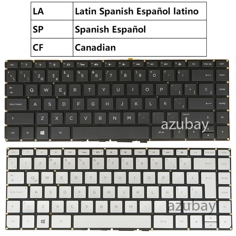 Laptop Keyboard for HP Pavilion 14-ab000 14-ab156la 14-ab007la 14-ab019la 14-ab021la 14-ab102la14-ab105 Canadian Latin Spanish