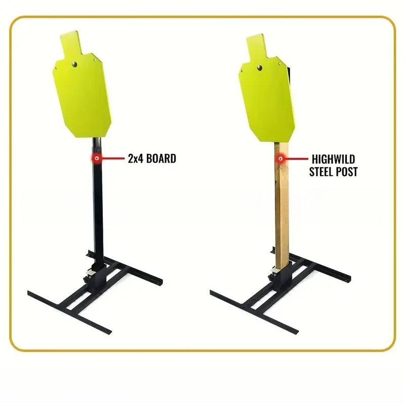 AR500 steel targets shooting practice target chassis AR500 target board support bottom