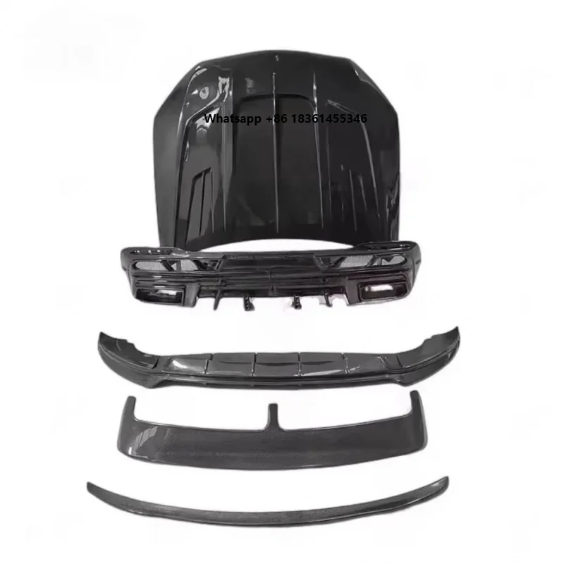 

Premium Accessories GT53 Carbon Fiber Lip Bumper Front Shovel Accessory Kit Car Parts Conversion K Durable