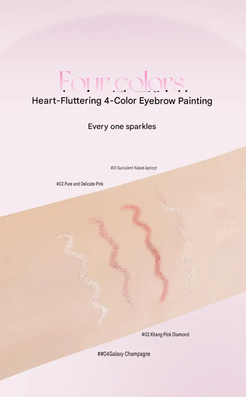 QXQY 3D Unter-Augen-Highlighter-Stift Wasserfest Verwischungsfest Langanhaltend Multifunktionaler Eyeliner Aufhellender Aegyo Sal Make-up-Stift – Detail 19