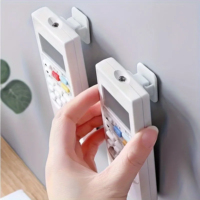 Multifunctional Adhesive Hooks, Remote Control Hooks, Nail-free and Traceless Strong Adhesive Hooks, TV Air Conditioner Remote