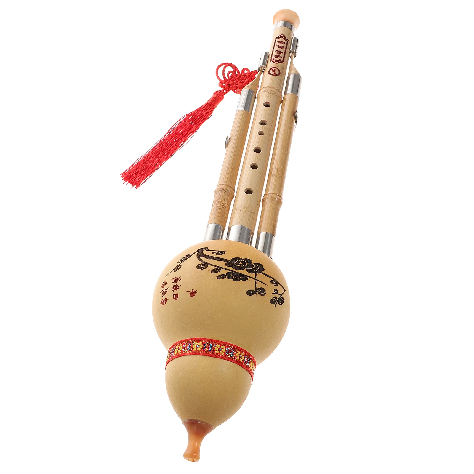 

Chinese Hulusi Cucurbit Flute Handmade Bamboo Ethnic Musical Instrument Instruments