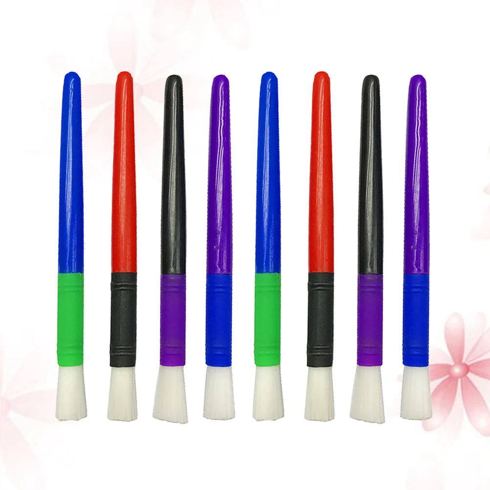 8 قطعة فرش رسم شعر نايلون طويلة الأمد لزيت الأكريليك ألوان مائية فخار الغواش أدوات حرفية رسم أدوات مكتبية للطلاب