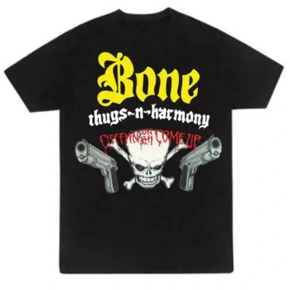 Bone Thugs N Harmony Skull x Guns T Shirt