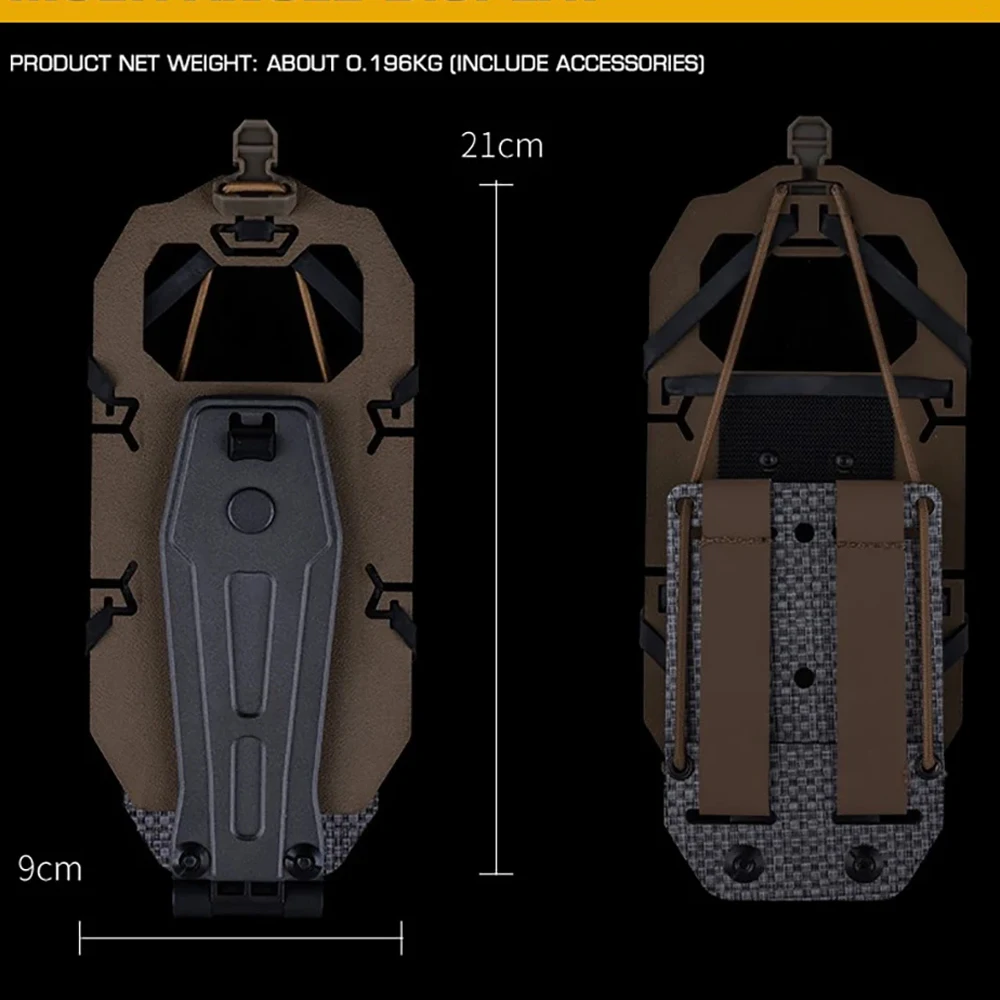 

Тактический вращающийся держатель для телефона, складная конструкция, установка на груди MOLLE, регулируемое эластичное крепление для телефона-переноски