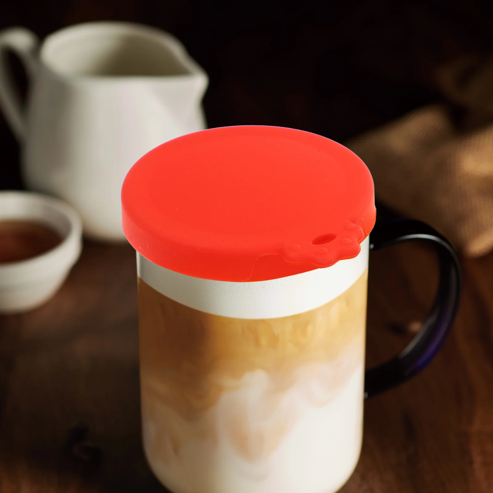 

6 Pcs Silicone Jar Lids Pet Can Drinks Beverage Cover Reusable Canning Covers Straw Bottle Sealing Caps Dog Food